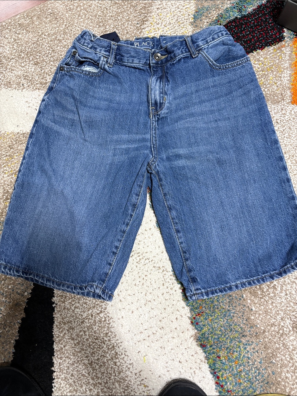 The Children's Place Denim Blue Knee-Length Shorts